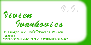 vivien ivankovics business card